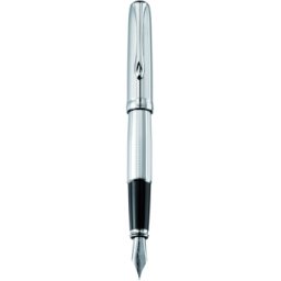 STILOU GUILLOCH STRIPES CHROME PENITA M DIN OTEL INOXIDABIL CORP METALIC CU STRIATII PARTIAL LACUIT ACCESORII CROMATE