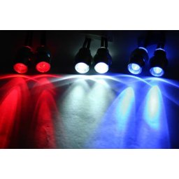 Lumini cu 4 LED-uri Albastre cu suporti fixare caroserie
