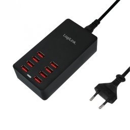 Incarcator priza cu 8 x USB 6.4A / 44W, Logilink PA0140