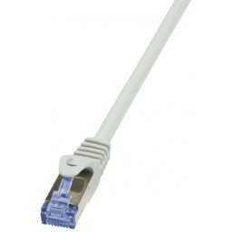Cablu de retea S/FTP RJ45 CAT.6A LSOH 30m Gri, Logilink CQ3122S