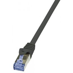 Cablu de retea S/FTP RJ45 CAT.6A LSOH 30m negru, Logilink CQ3123S