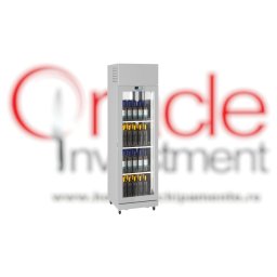 Vitrină frigorifică pentru vin 650x2300 mm, 4 fețe sticlă
