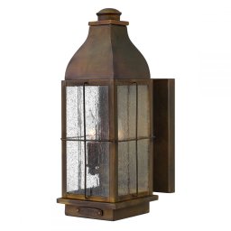 Aplică Bingham M, alama cu finisaj bronz sienna, H:40,6 cm, IP44, 2 becuri, HK-BINGHAM-M