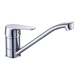 Baterie chiuveta bucatarie, clasica, pipa lunga, crom Kuchinox Luga BQL 060D