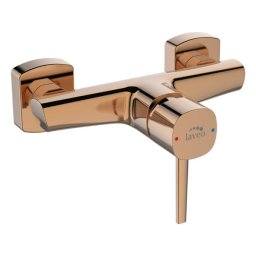 Baterie baie dus rose gold, fara set de dus montaj pe perete , Laveo BAP 840D
