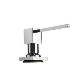 Dozator chiuveta bucatarie pentru sapun lichid, dispenser , crom ,patrat