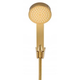 Set de dus cu para dus auriu, 1 functie, furtun metal si suport para de mana Gamma