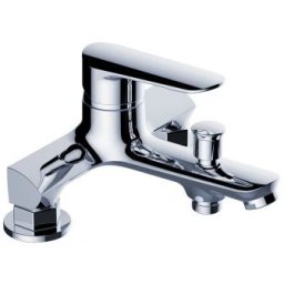 Baterie baie cada stativa, fara set de dus, prindere pe cada, alama, crom, BLP 015D Laveo