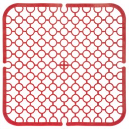 Suport tip covoras pentru cuva chiuveta din plastic rosu