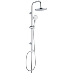 Coloana cu set de dus fara baterie para fixa superioara rotunda Laveo Leste