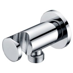 Iesire pentru baterie incastrata cu suport para de dus model rotund