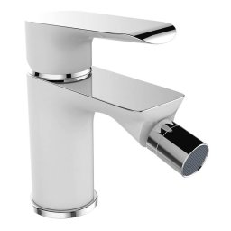 Baterie baie bideu,culoare alba crom, Laveo Alea BLE 632D