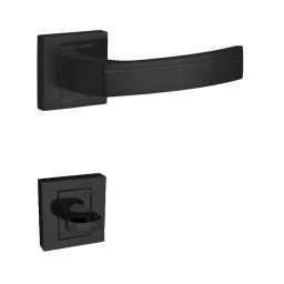 Manere usa de interior negru cu rozeta inchidere wc Kuchinox Parva