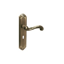 Manere usa de interior stil retro antichizat bronz placaax 90 mm KCR 416 Kuchinox