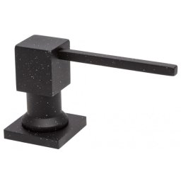 Dozator pentru sapun lichid, dispenser , negru granit ,patrat