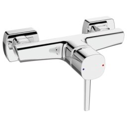 Baterie baie dus Laveo BAP 040D, monocomanda, finisaj crom lucios