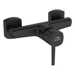 Baterie dus neagra, fara set de dus, montaj pe perete , Laveo Polla BAP 740D