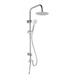 Coloana dus para fixa superioara rotunda 20 cm , fara baterie, crom