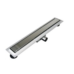 Rigola dus 70 cm, otel inoxidabil, sifion antimiros , grilaj tip 2in1 faiantabil, crom