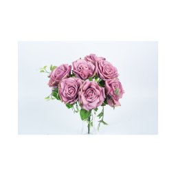 Buchet Flori Artificiale Trandafiri Mov Aw57