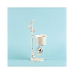 Ghiveci Metal Cu Pasare Decor Mz144