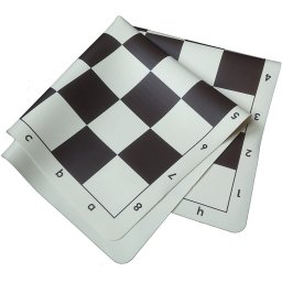 Tabla de sah din silicon crem-negru, 57mm