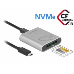 Cititor USB-C pentru carduri de memorie CFexpress 2.0, Delock 91751