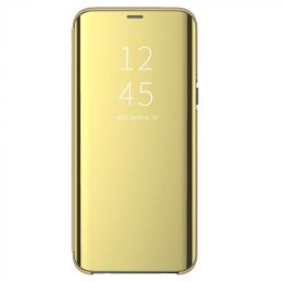 Husa Telefon Flip Book Clear View Huawei P40 Lite E Gold