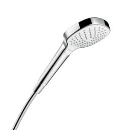 Para dus Hansgrohe gama Croma Select E Vario EcoSmart, alb-crom