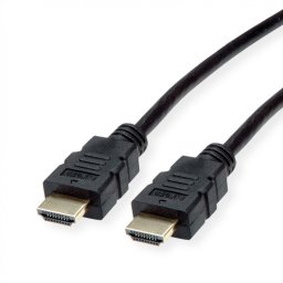 Cablu HDMI High Speed cu Ethernet 4K30Hz TPE T-T 7.5m Negru, Roline 11.04.5935