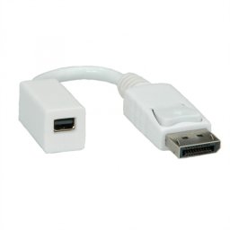 Adaptor Displayport la mini Displayport T-M 4K30Hz Alb, Roline 12.03.3132-20