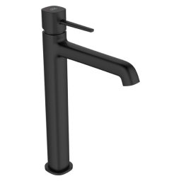Baterie lavoar inalta, negru mat , monocomanda, pipa fixa ,ventil negru mat fara preaplin, Laveo Polla BAP 72ND