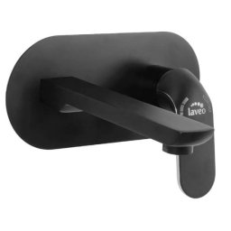 Baterie chiuveta baie incastrata neagra, Cutie distributie e-box, Laveo BAZ 722P