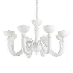 Candelabru Bon Bon SP8 094007, alb, 8 becuri E14
