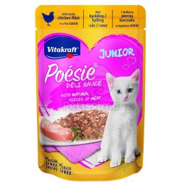 Vitakraft Poésie Déli Sauce Junior cu pui pentru pisici 85 g