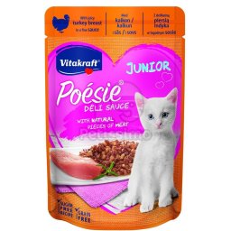 Vitakraft Poésie Déli Sauce Junior cu curcan pentru pisici 85 g