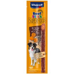 Vitakraft Beef Stick Superfood - semințe de chia & morcov 1 buc.