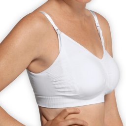 Sutien pentru alaptare - Carriwell Seamless Nursing Bra, Alb