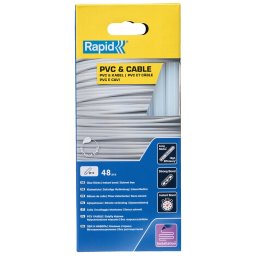 Batoane silicon Rapid pentru PVC, cabluri si plastic, transparente, O12 190 mm, baza EVA, 48 bucati 5001413