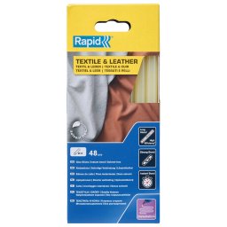 Batoane silicon Rapid pentru piele si textile, galbene, O12 190 mm, baza EVA, 48 bucati 5001419