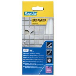Batoane silicon Rapid pentru ceramica poroasa, albe, O12 190 mm, baza EVA, 48 bucati 5001415