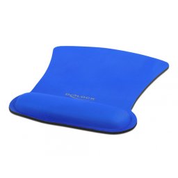 Mouse pad ergonomic cu suport pentru incheietura mainii Bleu, Delock 12699