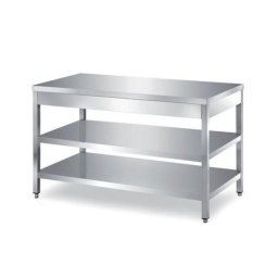Masa de inox pentru dozatoare miere cu doua polite inferioare 1200x700x850 mm