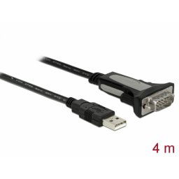 Cablu USB la Serial RS-232 DB9 FTDI 4m, Delock 66323