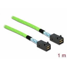 Cablu PCI Express Mini SAS HD SFF-8673 la SFF-8673 1m, Delock 86625