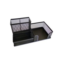 Suport pentru accesorii de birou metalic mesh Forpus 30612 negru