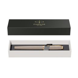 Roller Parker IM Royal Premium argintiu cu accesorii aurii