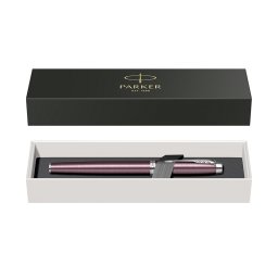Stilou Parker IM Royal purpuriu cu accesorii cromate