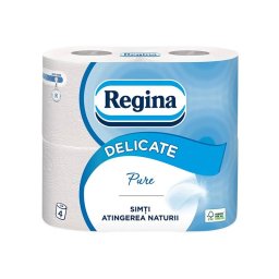 Hartie igienica Regina Delicate Pure alba 4 role/set