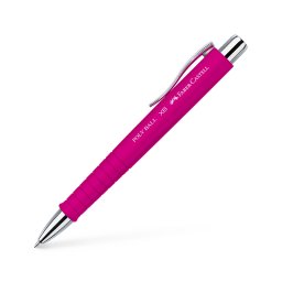 Pix cu mecanism si grip Faber Castell Poly Ball roz FC241128